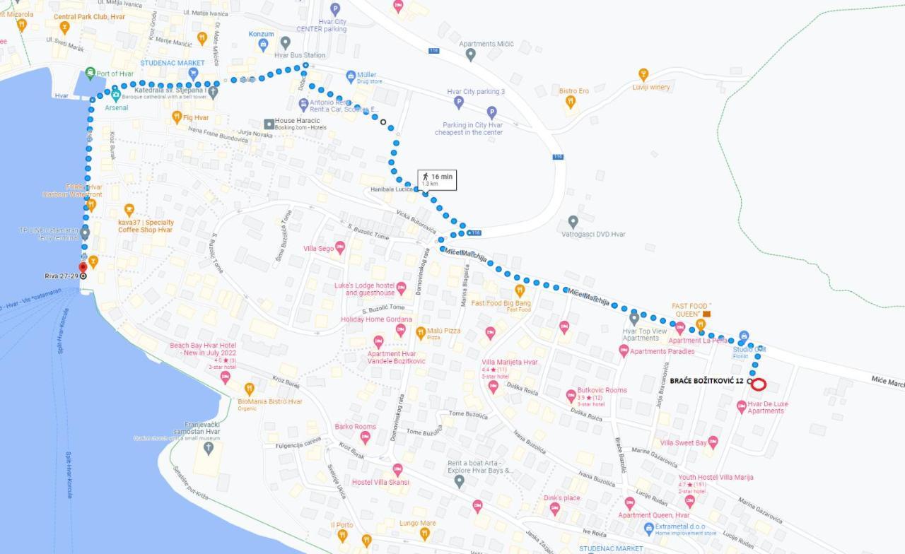 Hvar Apartments Felix Хвар Екстериор снимка